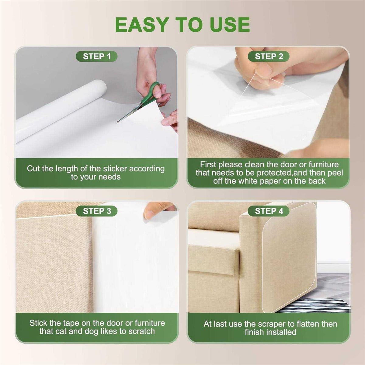 11.8in Vinyl Cat Scratch Protector D915