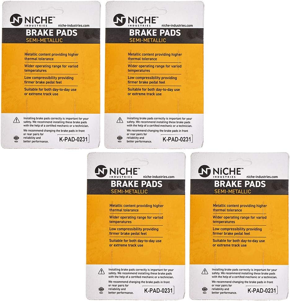 Brake Pad Set Semi-Metallic 4 Pack S2090