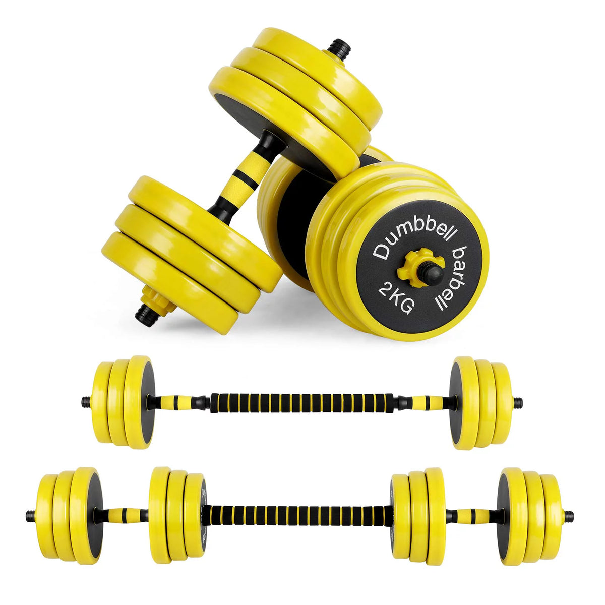 Adjustable 44 Pounds Non-Slip Neoprene Dumbbell Set T801