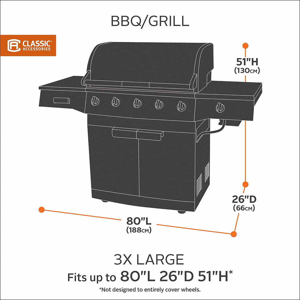 Water-Resistant 80 Inch BBQ Grill Cover T536859