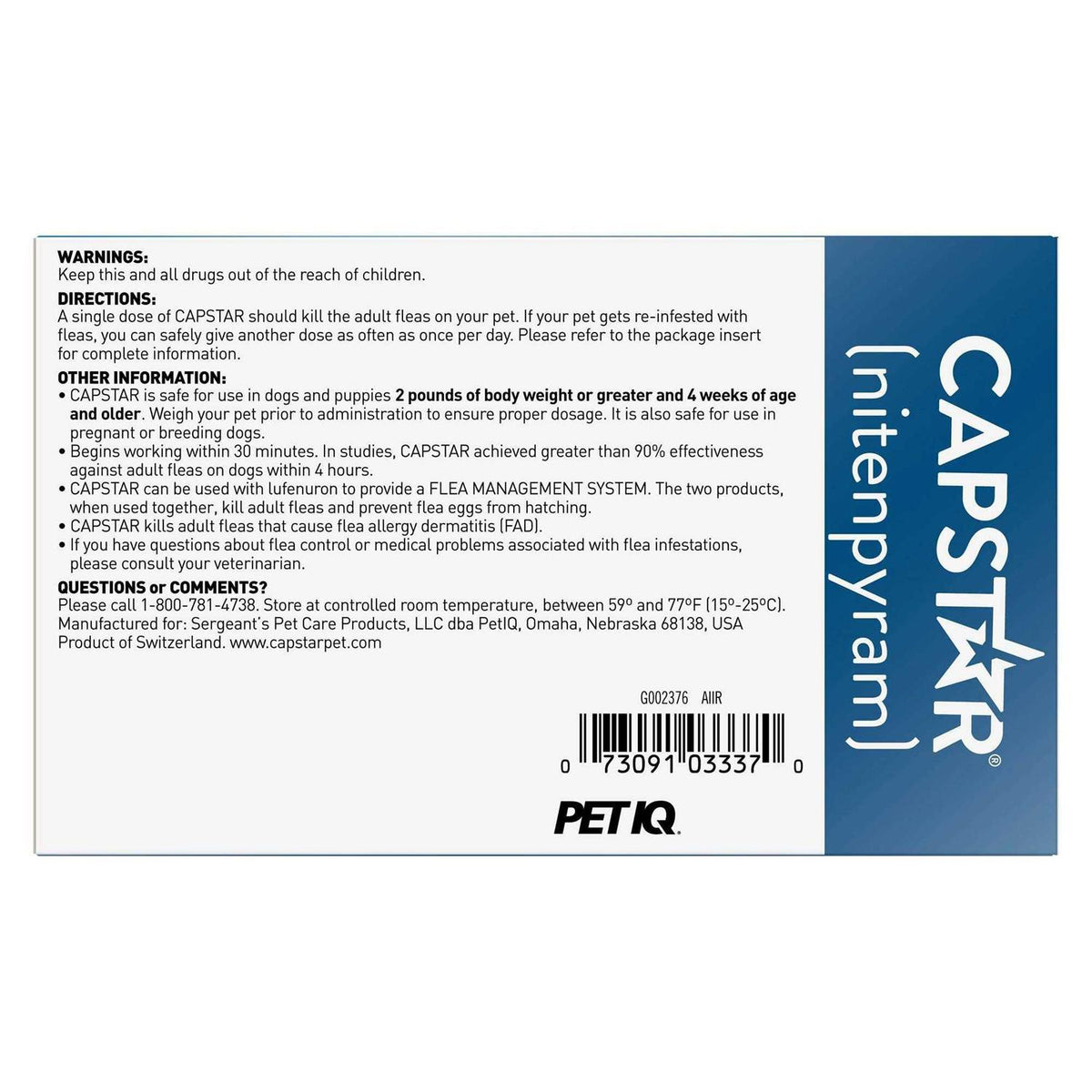 Flea Tablets for Dogs U503