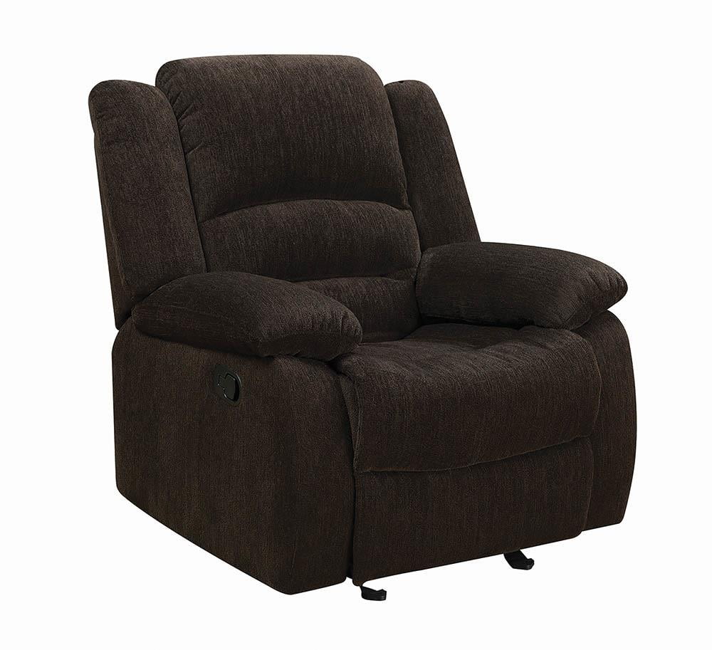 Chocolate Glider Recliner E148