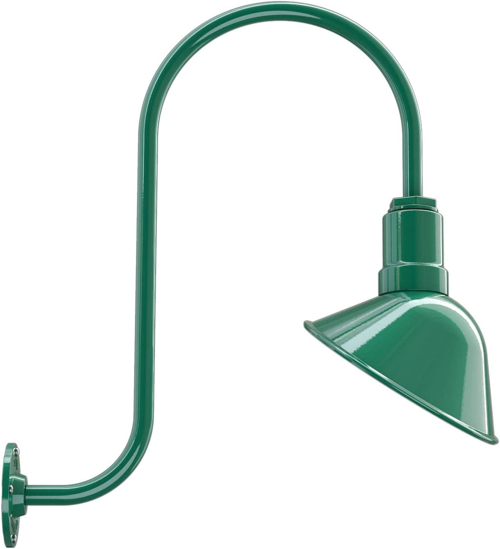 9 inch Dome 11 inch Straight Arm Matte Black Sign Light M9556