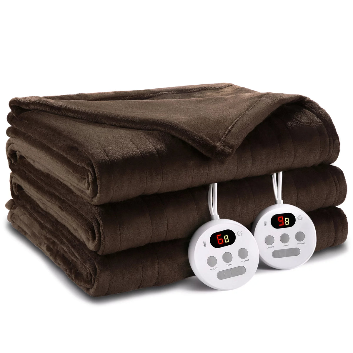 Brown Queen Size Electric Heated Blanket Z46747