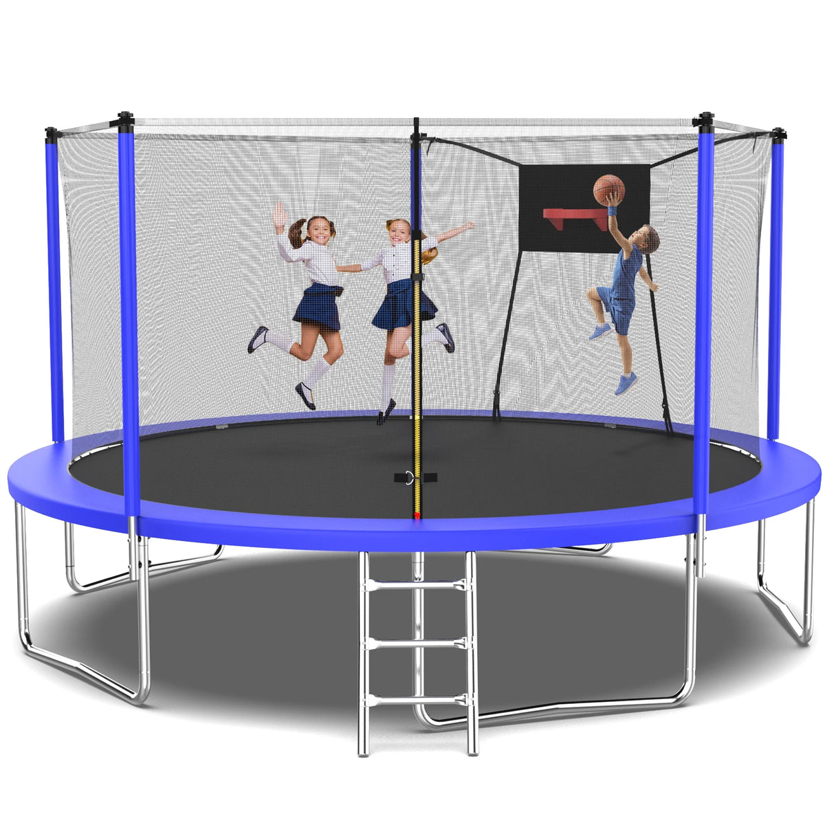 12FT Round Trampoline with Enclosure M877292