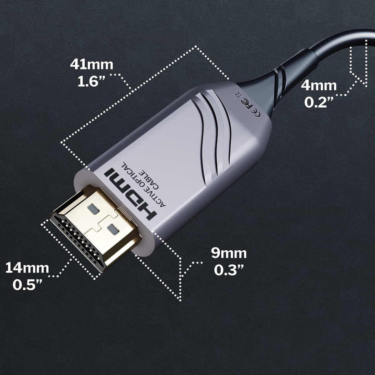 30ft 8K HDMI 2.1 Optical Fiber Cable G71753