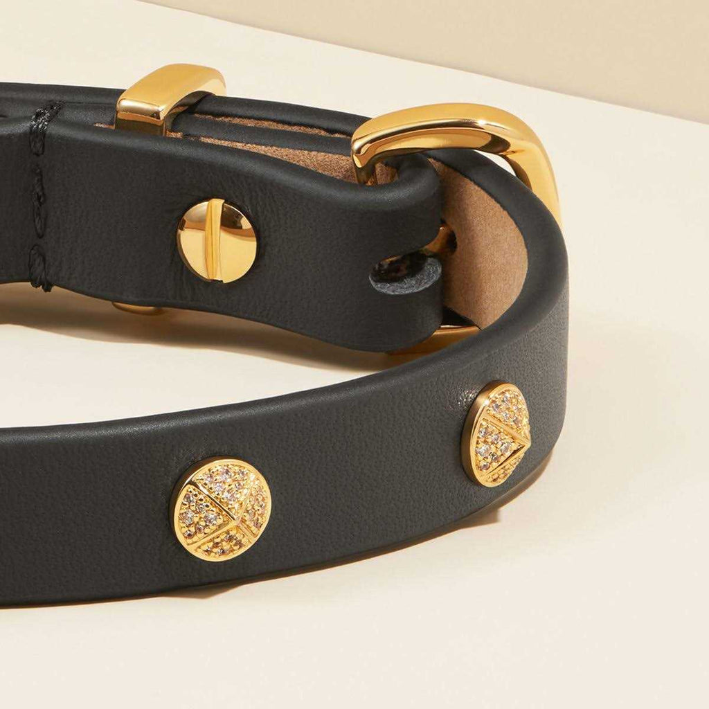 Genuine Leather & Microfiber Dog Collar O571