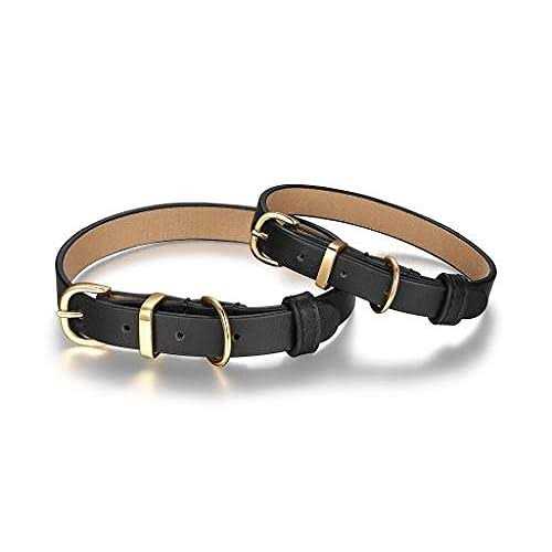 Genuine Leather & Microfiber Dog Collar O571