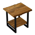 Live Edge Acacia Wood End Table D762953