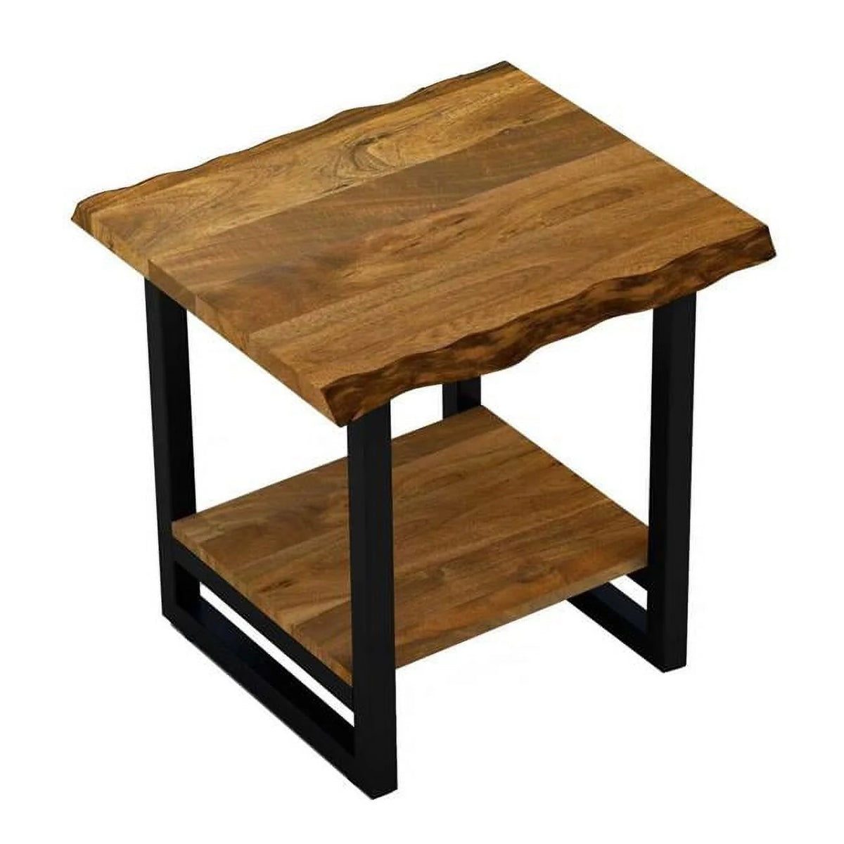 Live Edge Acacia Wood End Table D762953