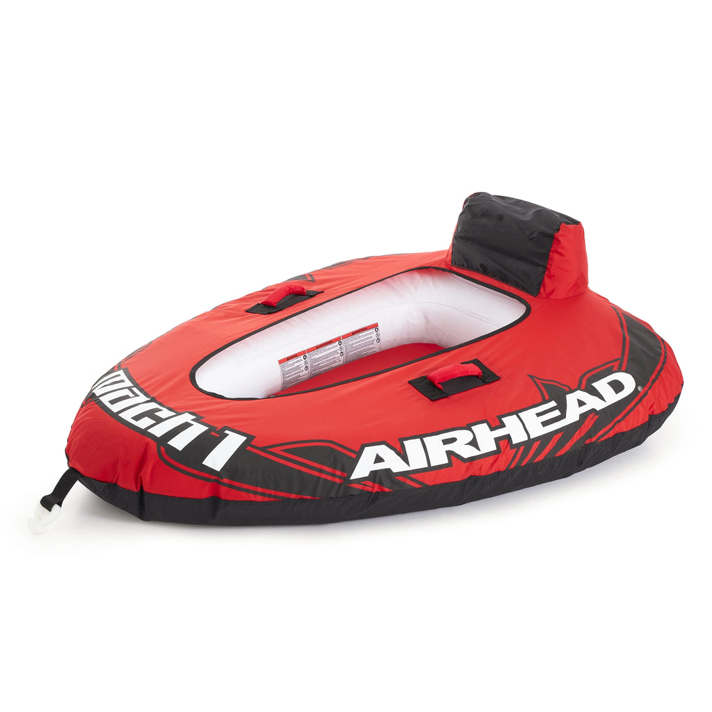Red Inflatable Single Rider Towable Water Tube S71742