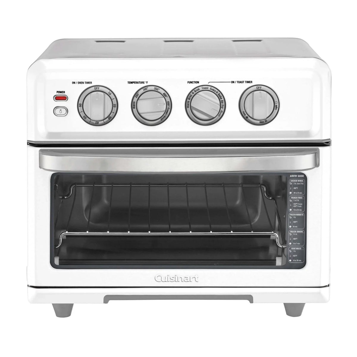 White Airfryer Toaster Oven with Grill and 12 Piece Knife Set S174303