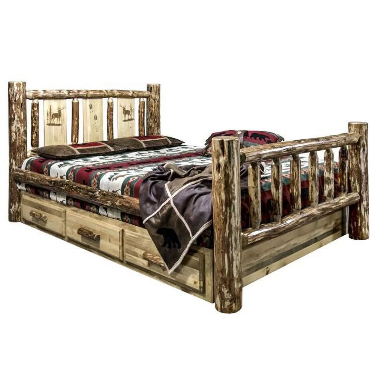 California King Size Storage Bed M657