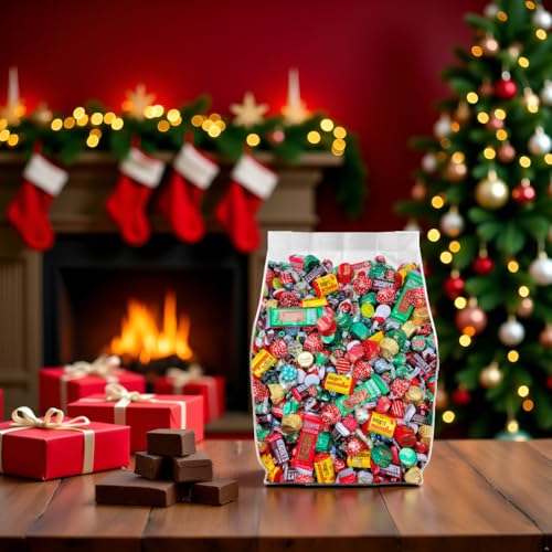 Assorted Christmas Chocolate Variety Pack 5lb Bulk Individually Wrapped I3505