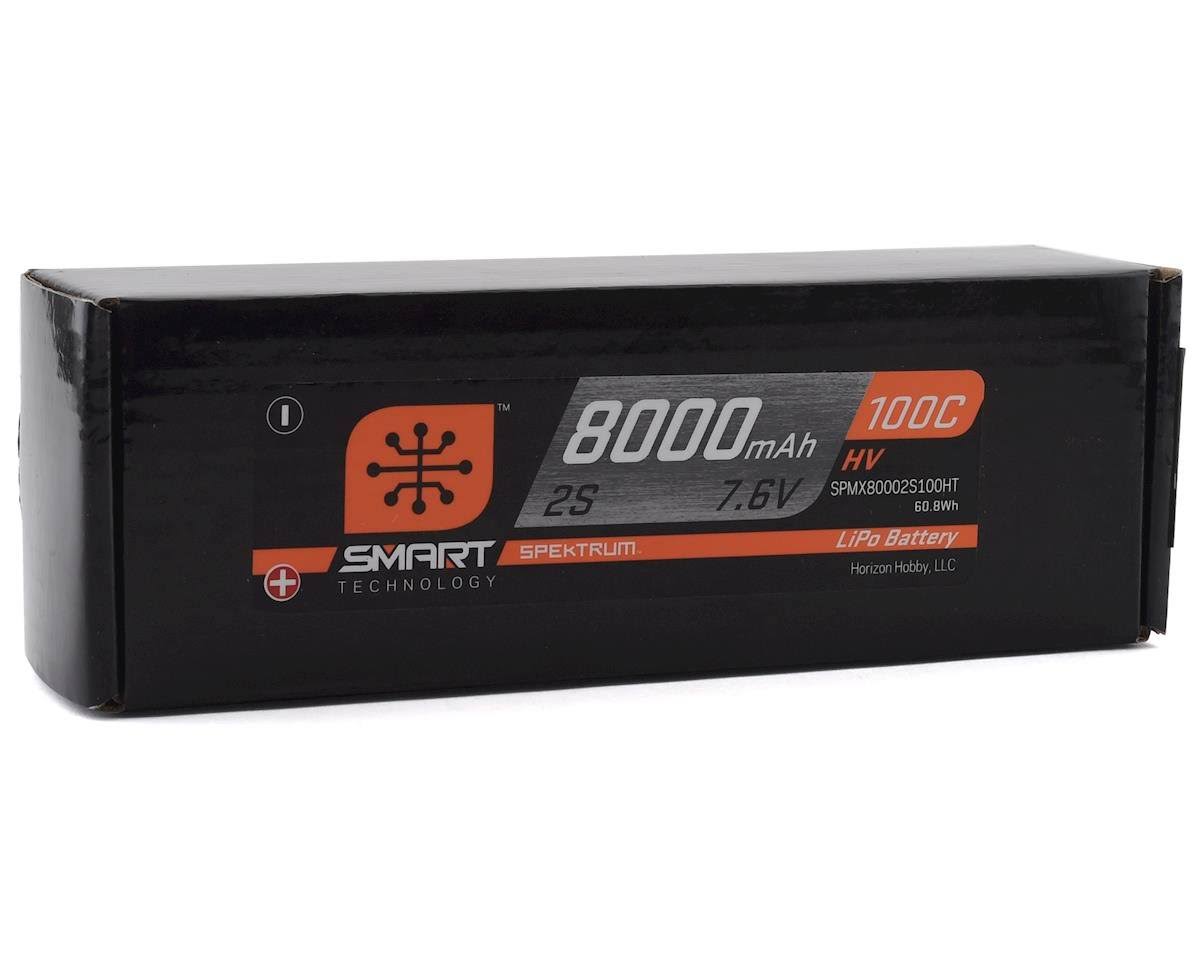 8000mAh 2S 7.6V 100C Smart HV Lipo Case 5mm Tubes H5276