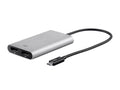 White Thunderbolt 3 Dual DisplayPort Adapter V1273