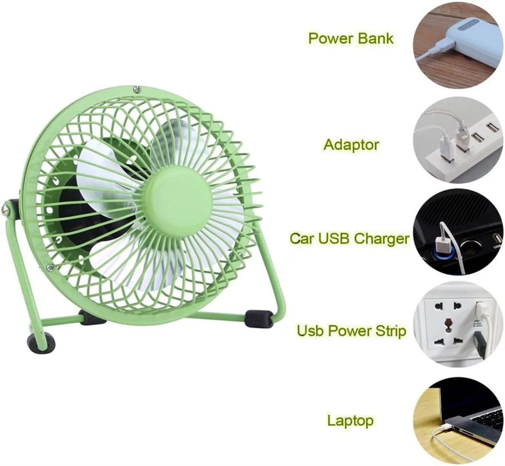 4-inch Mini Metal USB Desk Fan I753
