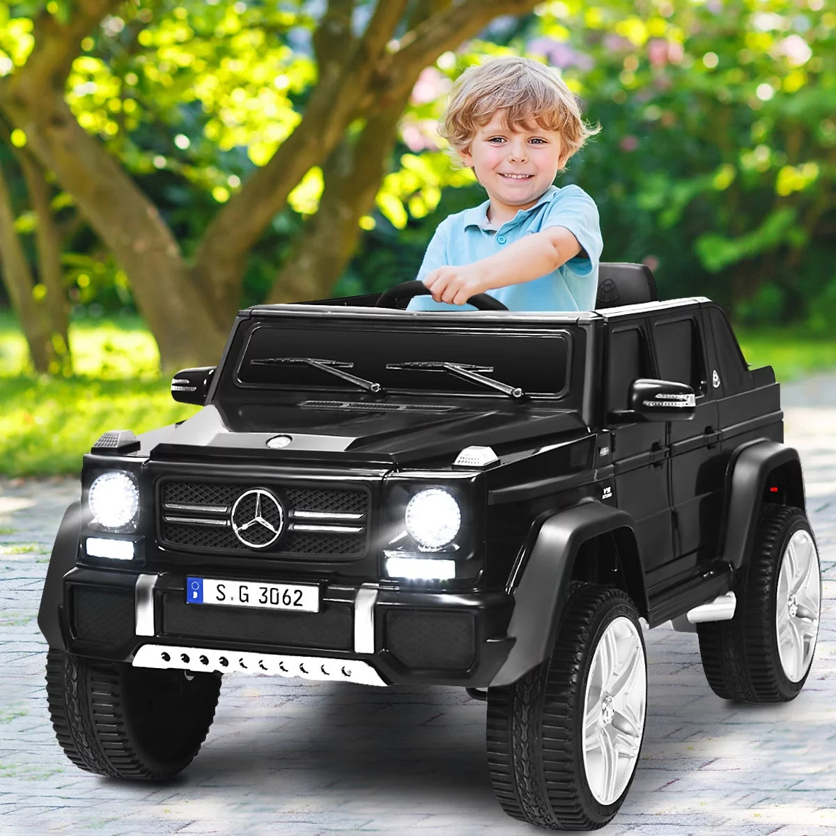 Blue 12V Electric Kids Ride On Car M87532