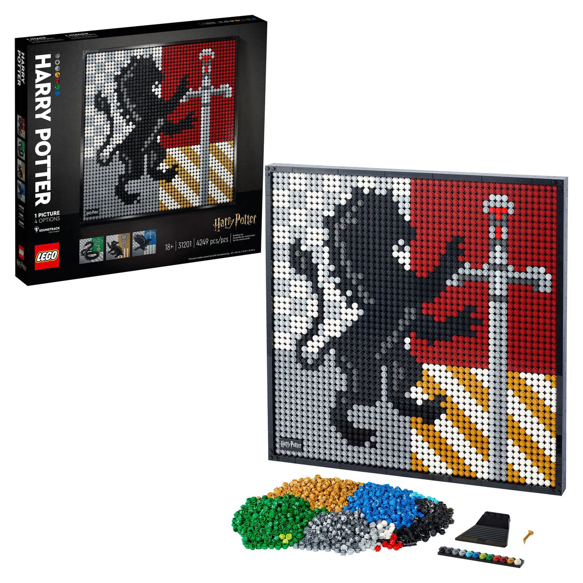 LEGO Art Harry Potter Hogwarts Crests 4,249 Pieces J132452