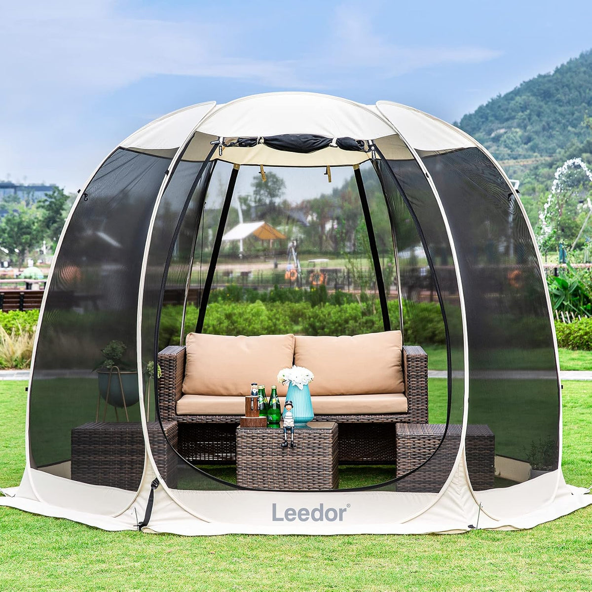 10'x10' Gray Pop Up Canopy Tent F34018