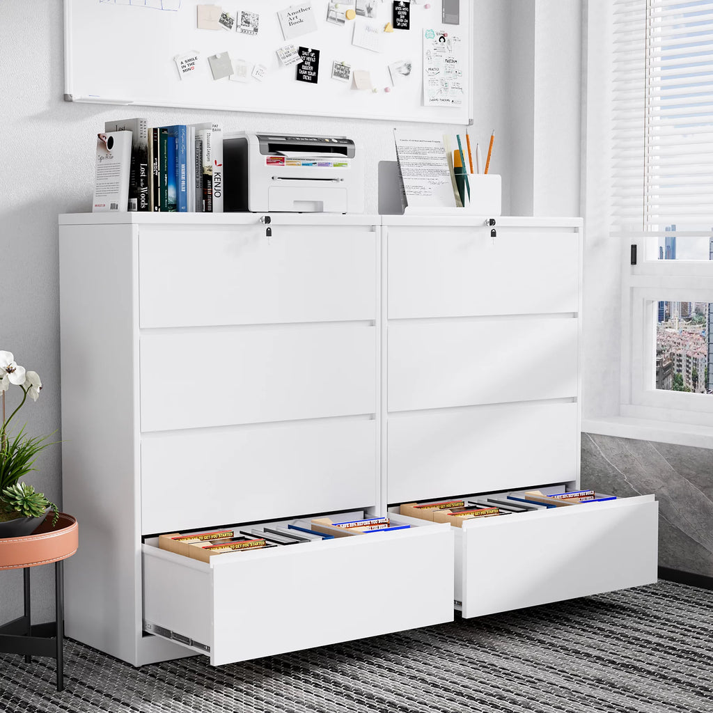 4 Drawer Metal File Cabinet with Lock D83771