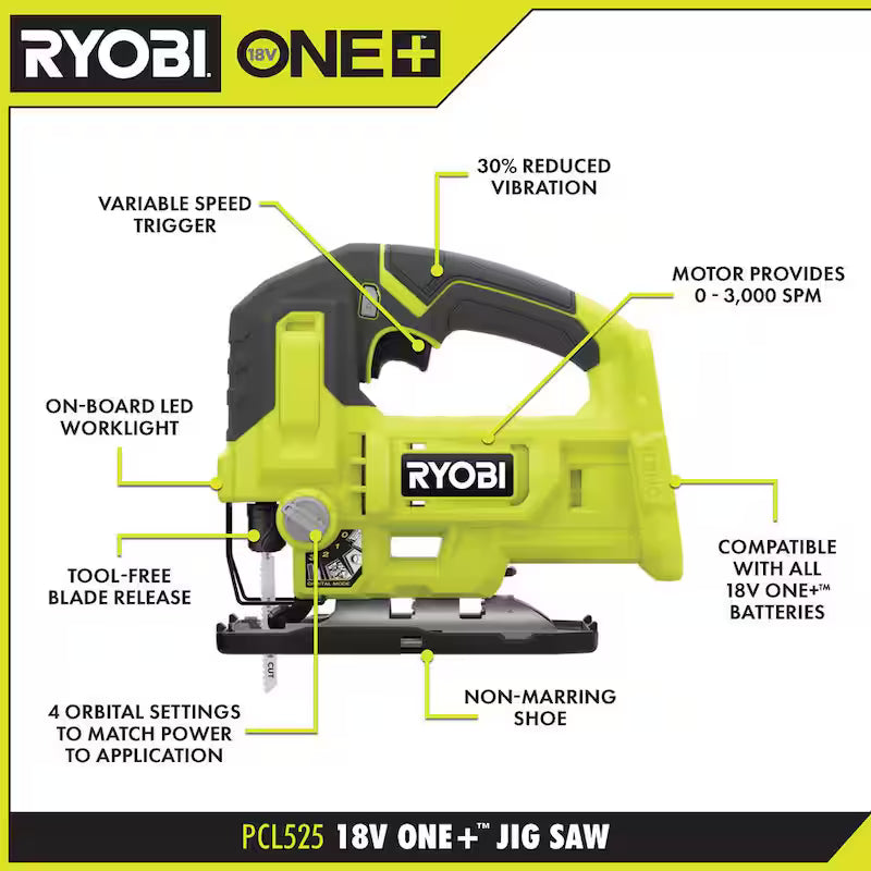 18V Cordless Jig Saw N9883
