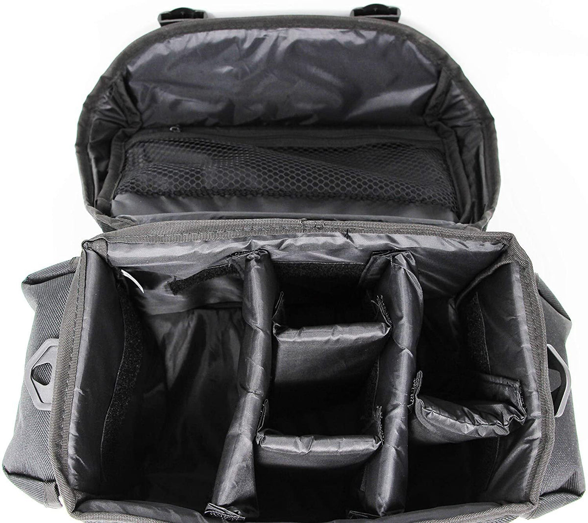 Large Universal DSLR Camera Case Gadget Bag, 11 x 7 x 7 Inches, Black/Red A2328