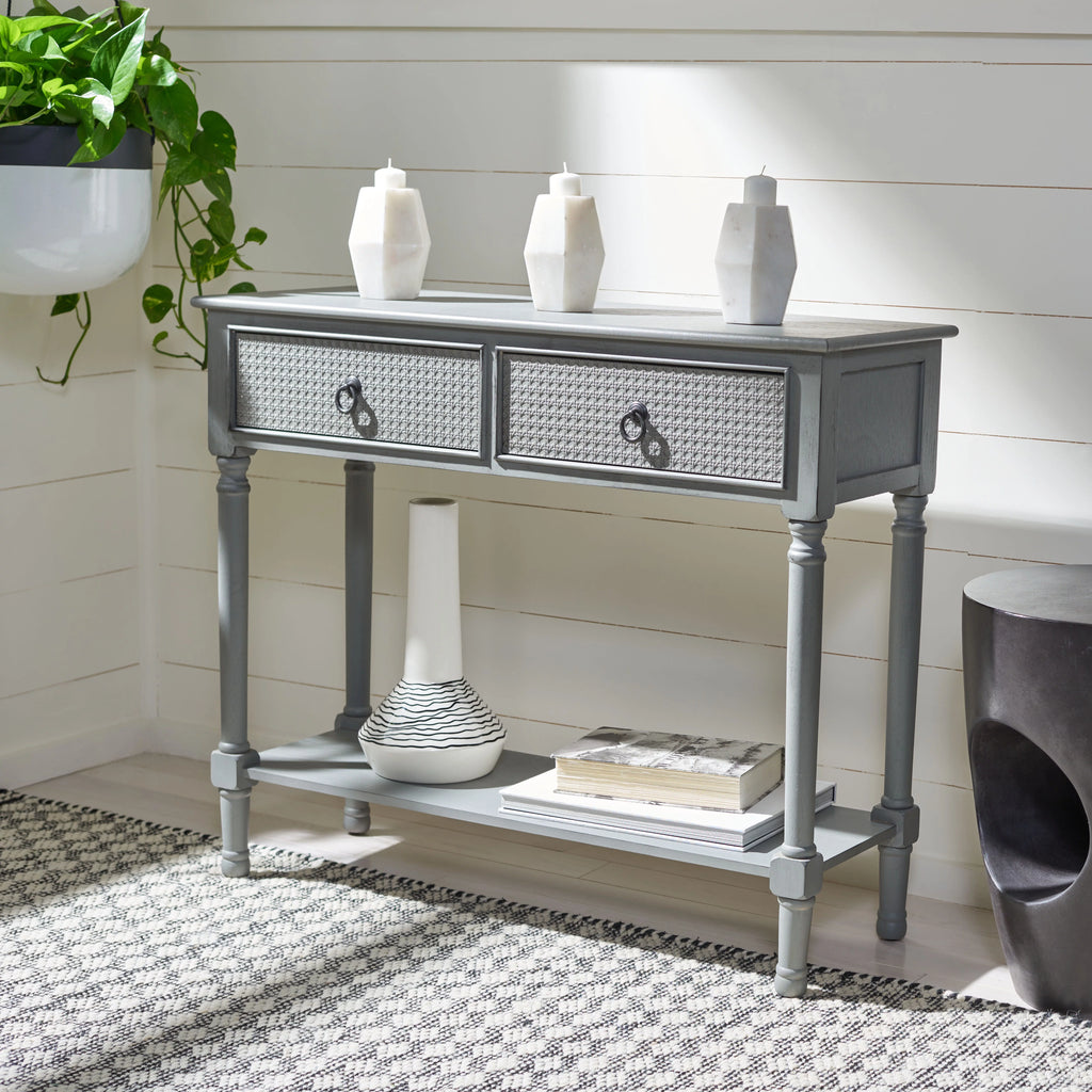 Modern 2 Drawer Console Table L7327