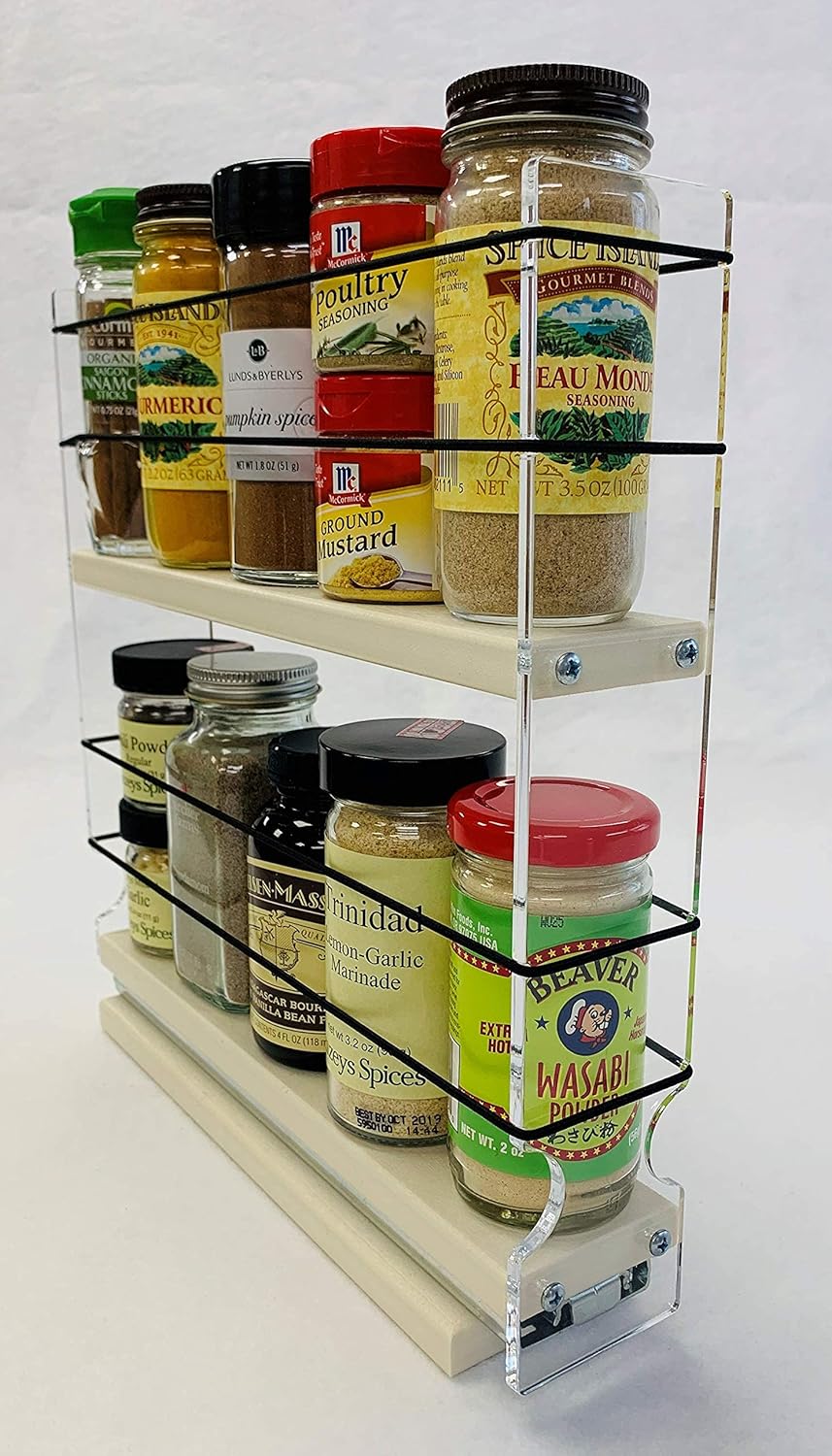 Vertical Spice Rack 10 Capacity Drawer Access J560