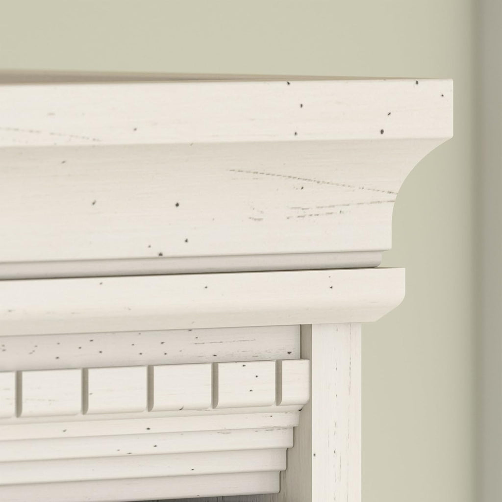 Antique White 5 Shelf Bookcase S164