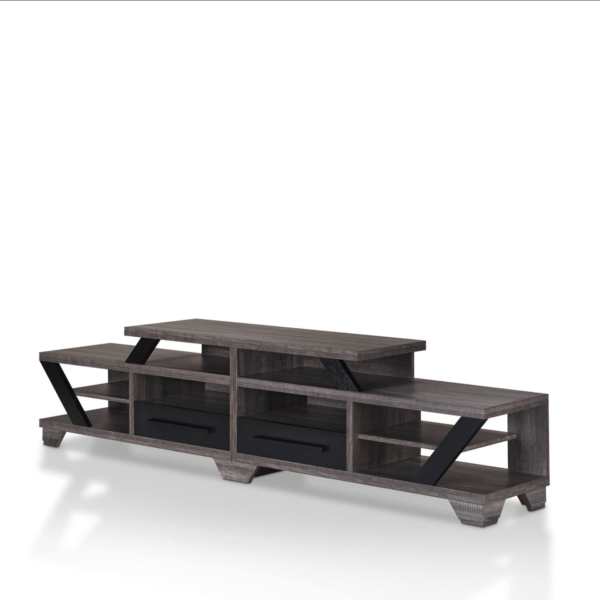 82x22 2 Drawer Open-Shelf TV Stand X1630