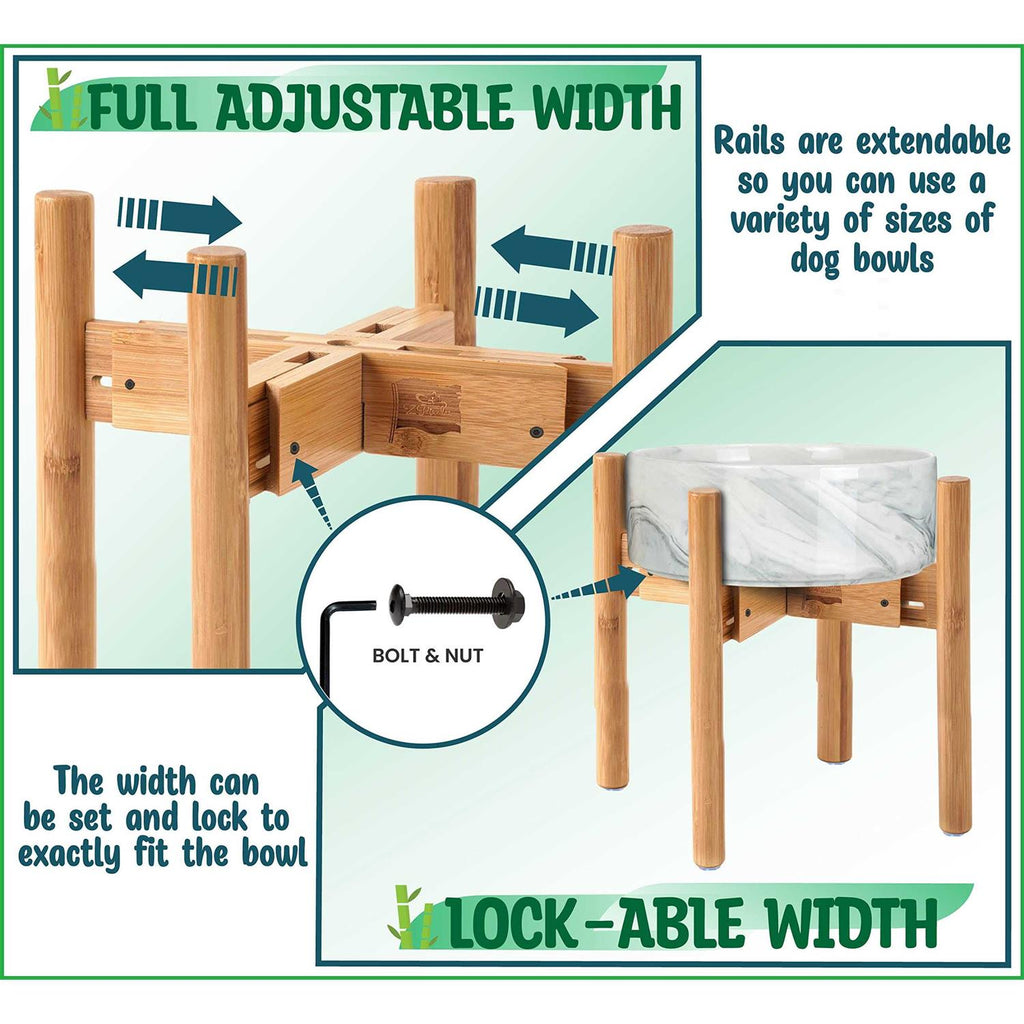 Adjustable Dog Bowl Stand M137