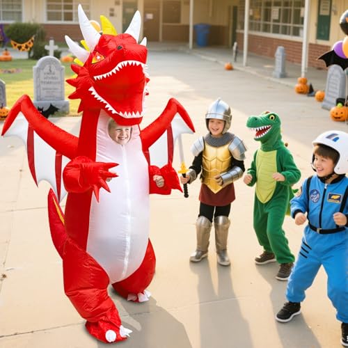 Red Dragon Inflatable Costume for Kids Z66554