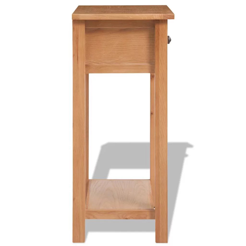 Solid Oak Wood Console Table H492428