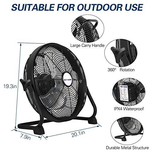 16 Inch Rechargeable Battery Operated Portable Floor Fan W197