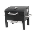 Portable Charcoal Grill, Black and Stainless Steel Z223773