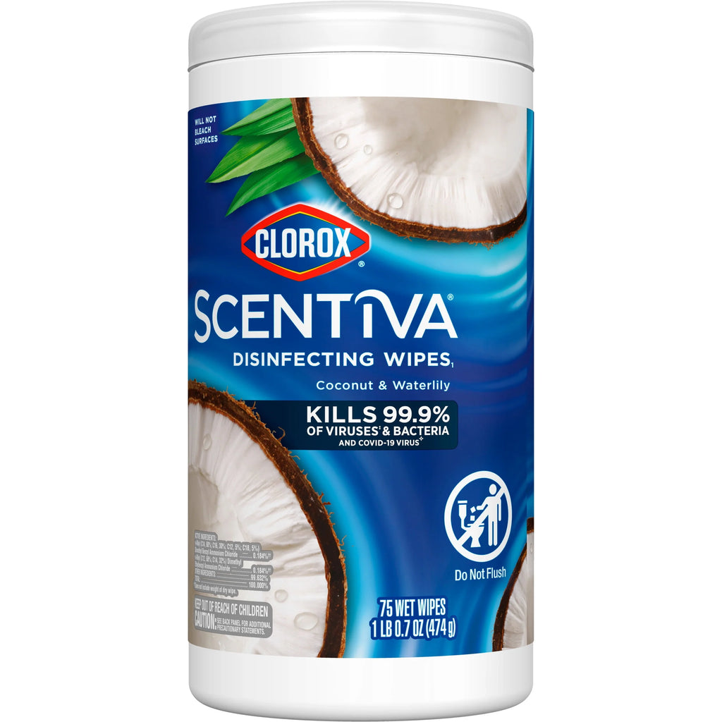 Coconut and Waterlily Cleaning Wipes 225 Count 3 Pack H90682