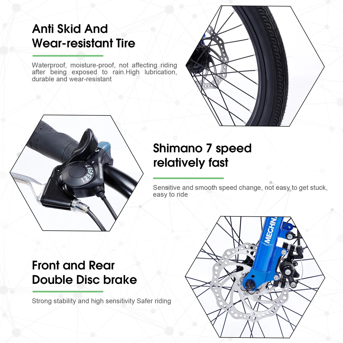 20 inches Wheels 2-Seater 7 Speed Folding Tandem Bike N9336