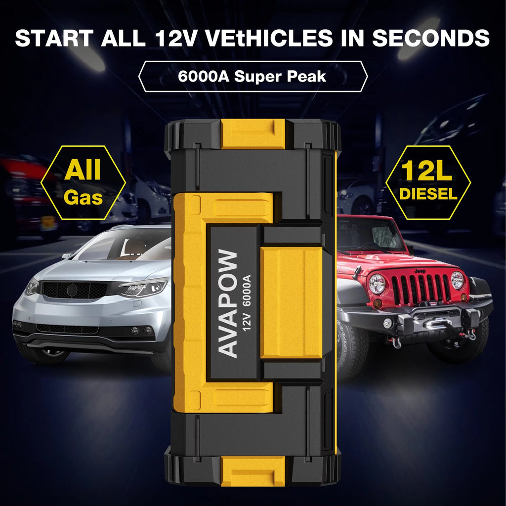 6000A Car Battery Jump Starter K207