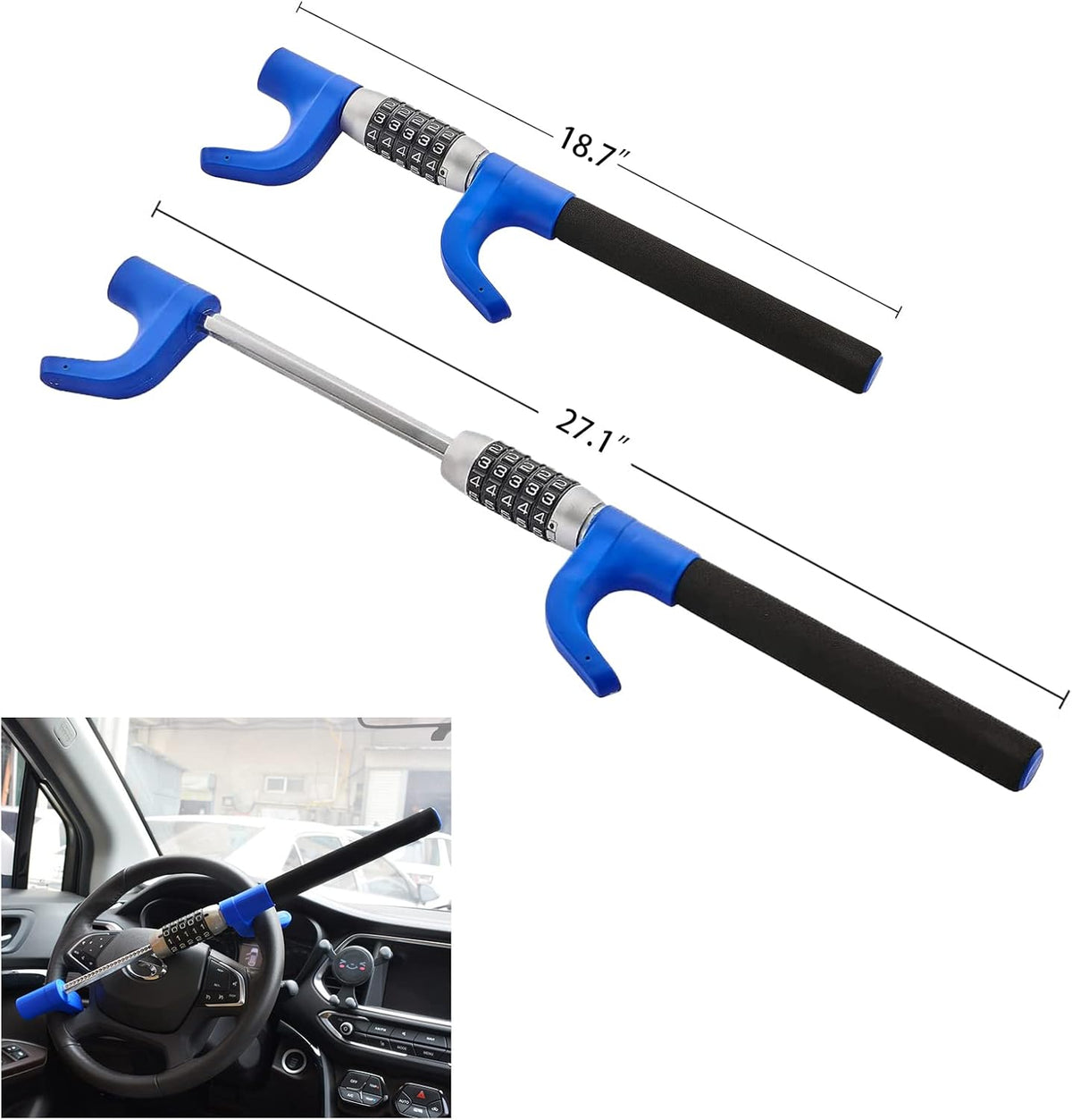 Universal Anti Theft Steering Wheel Lock X495