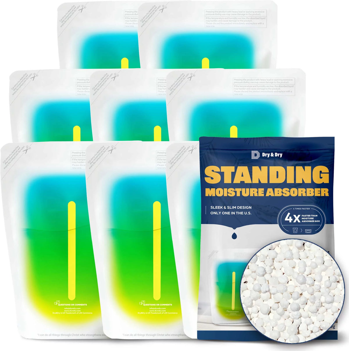 8 Packs Standing Moisture Absorbers V566557