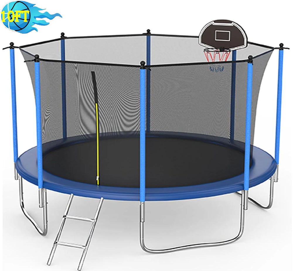 12FT Round Trampoline with Enclosure M877292