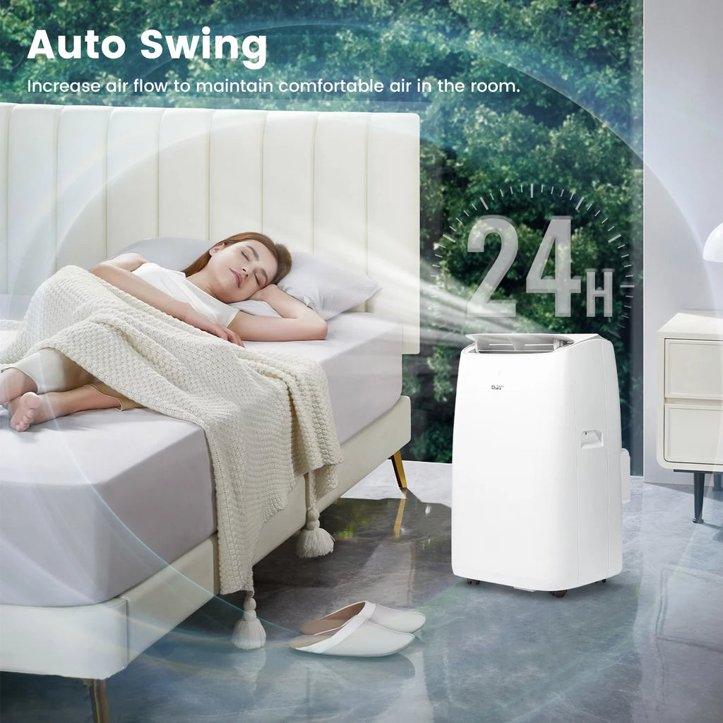 White Portable Air Conditioner, Dehumidifier, Fan F74950