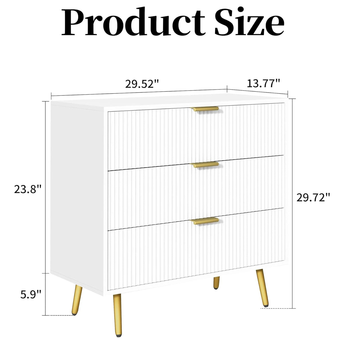 Modern 6 Drawer Wood Dresser D8205