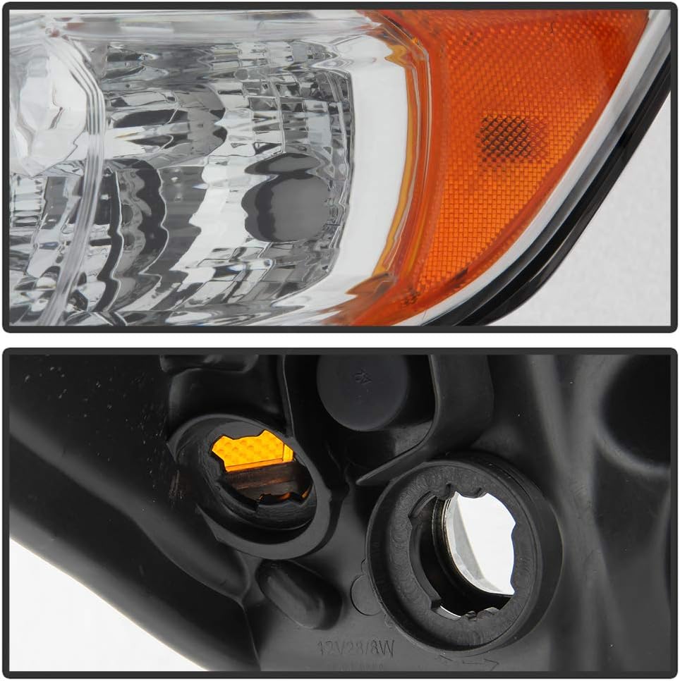 Chrome Housing Projector Headlights Assembly Replacement Left+Right E937