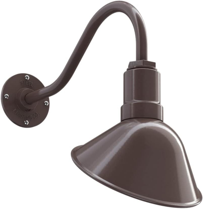 9 inch Dome 11 inch Straight Arm Matte Black Sign Light M9556