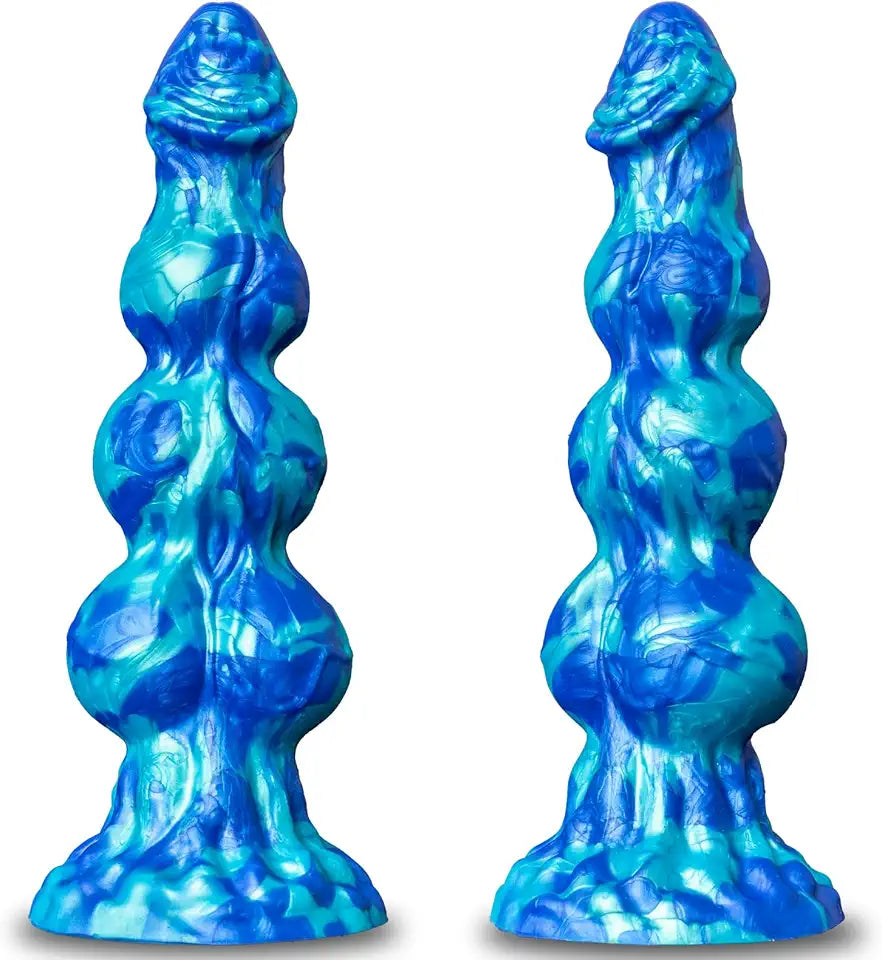 10" Huge Monster Knot Dildo with 3 Dog Knots, Big Suction Cup C64068