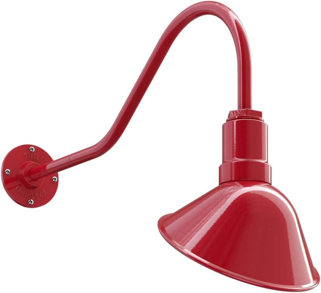 9 inch Dome 11 inch Straight Arm Matte Black Sign Light M9556