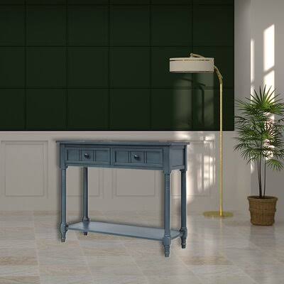 Console Table with Two Drawers and Bottom Shelf E671771