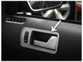 Mustang Interior Door Handle Trim Plates Brushed Stainless Steel Pair F4990